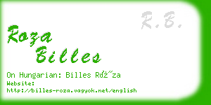 roza billes business card